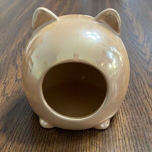 “5/$20” ceramic iridescent pink hamster hideout